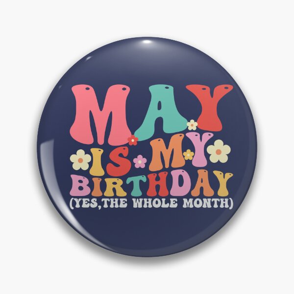 Item preview, May Is My Birthday Month Groovy Birthday Font designed and sold by ArtMeetsPizza.