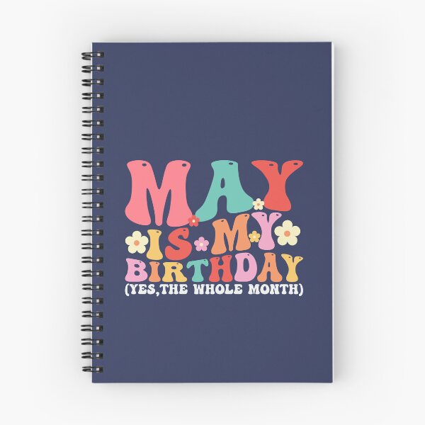 Item preview, May Is My Birthday Month Groovy Birthday Font designed and sold by ArtMeetsPizza.