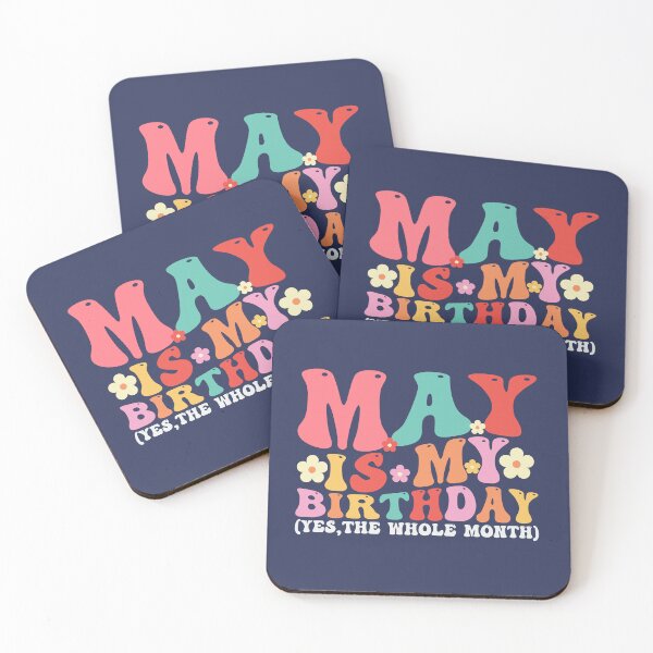 Item preview, May Is My Birthday Month Groovy Birthday Font designed and sold by ArtMeetsPizza.