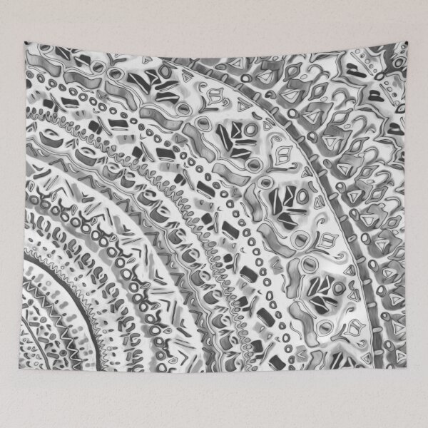 Item preview, Loose Black&White Tribal Pattern  designed and sold by TigaTiga.