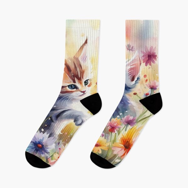 Item preview, Kittens in the Summer Flower Garden designed and sold by Simplybe1.