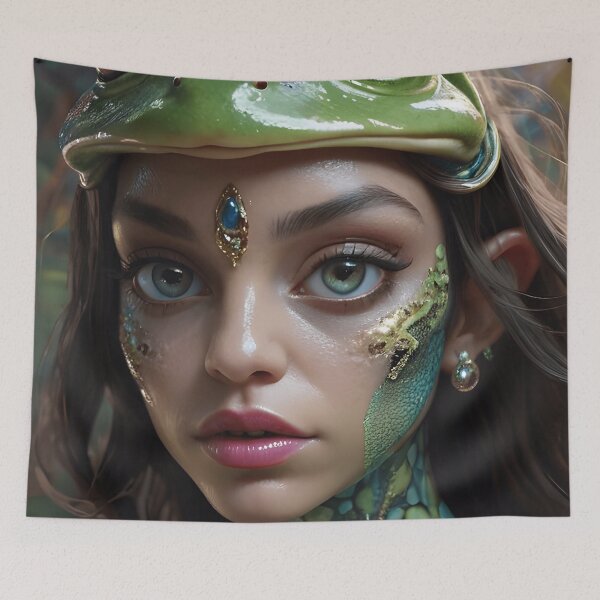 Item preview, The Alien Frog Princess designed and sold by TheArtOfPat.