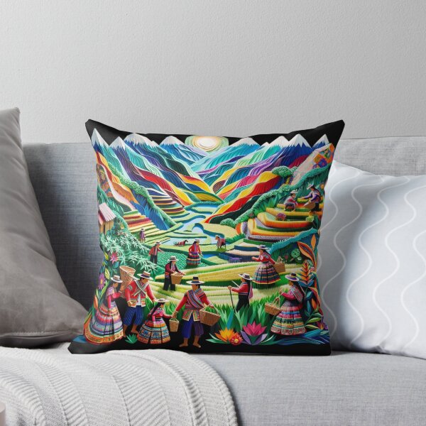 Item preview, Peruvian Family Harvest in Paper Art Andes designed and sold by ARVA-Digital.