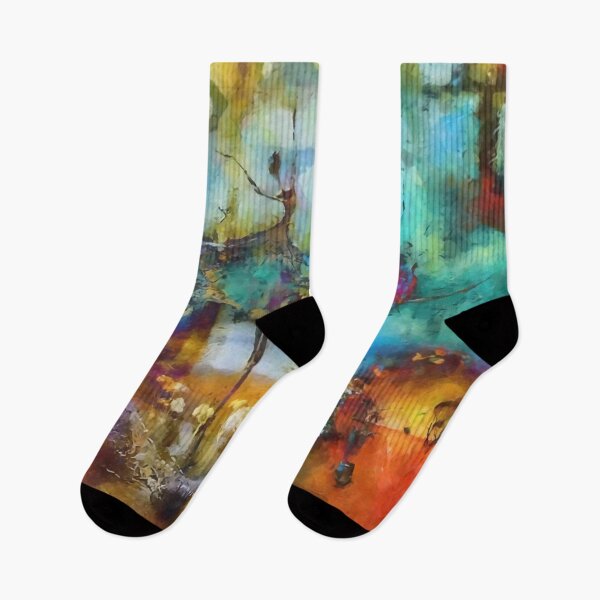 Item preview, Colorful abstraction with dancing ballerinas painting designed and sold by clon-dot-net.