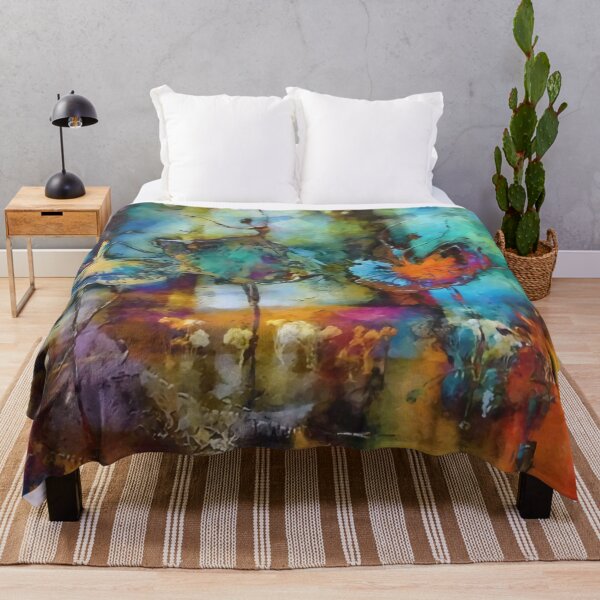 Item preview, Colorful abstraction with dancing ballerinas painting designed and sold by clon-dot-net.