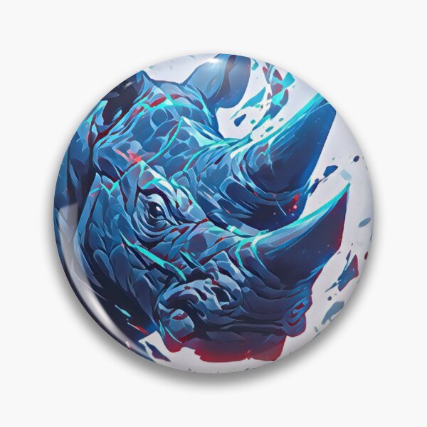 Item preview, Shattering Blue Rhino Art designed and sold by TheAnimalZ00.