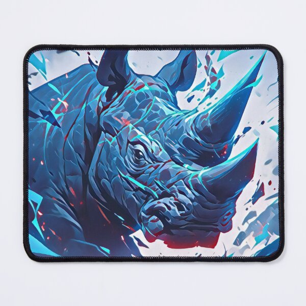 Item preview, Shattering Blue Rhino Art designed and sold by TheAnimalZ00.