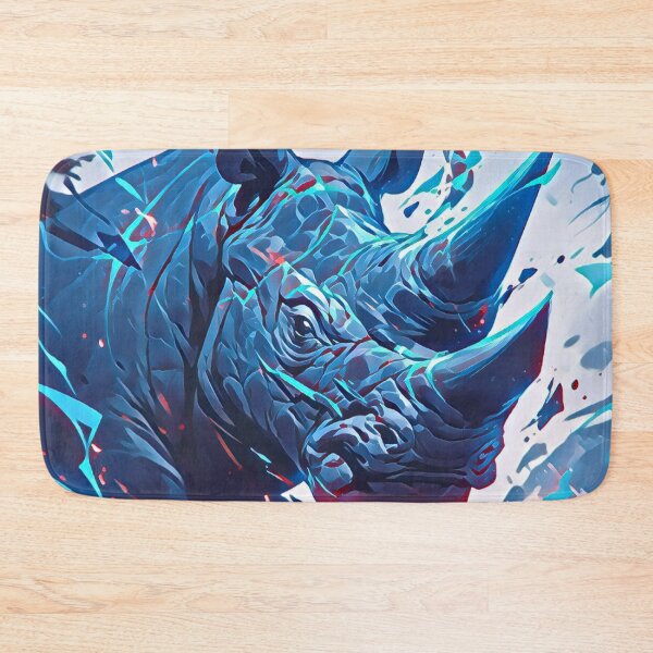 Item preview, Shattering Blue Rhino Art designed and sold by TheAnimalZ00.
