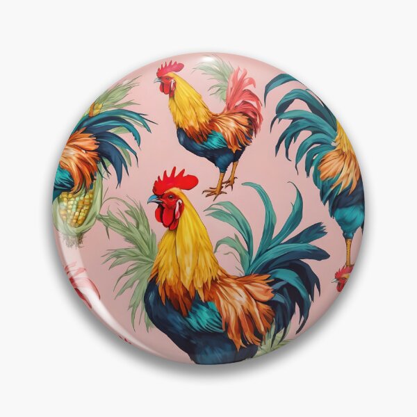 Item preview, Roosters with ears of corn. designed and sold by Ciervo Primavera.