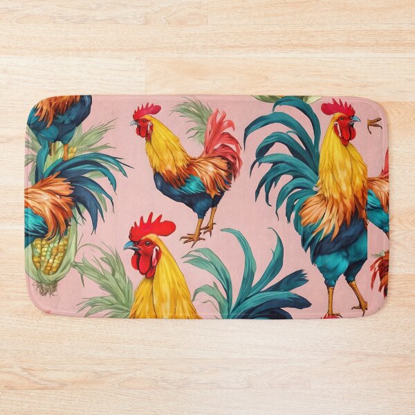 Item preview, Roosters with ears of corn. designed and sold by Ciervo Primavera.
