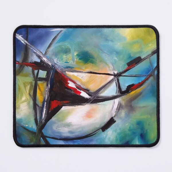 Item preview, Intense colorful abstraction in blue and yellow painting designed and sold by clon-dot-net.