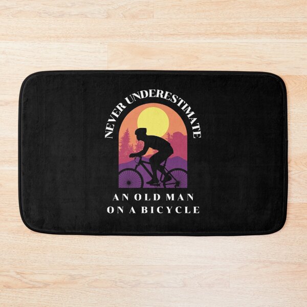 Item preview, Never Underestimate An Old Man On A Bicycle designed and sold by fooklynx.