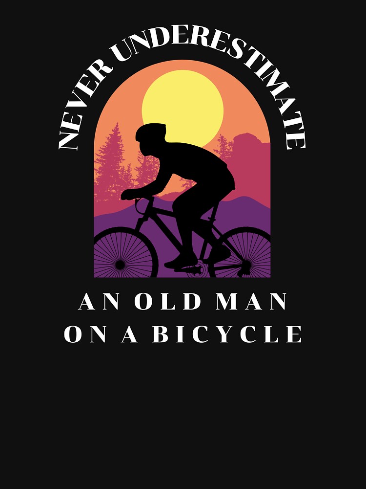 Camiseta Sin Mangas Con Frase 'Nunca Subestimes A Un Hombre Viejo En Una Bicicleta' - Diseño Para Ciclistas Y Regalo