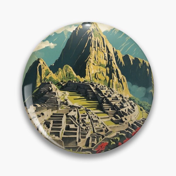 Item preview, Macchu Picchu Peru Vintage Poster Tourism 2 designed and sold by TravelersGems.