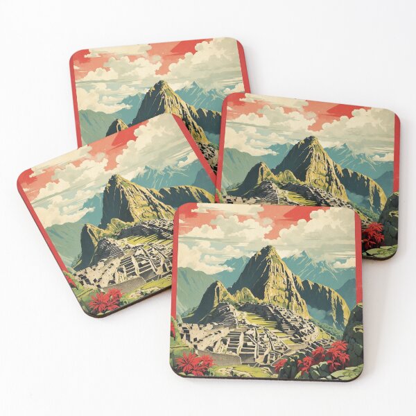 Item preview, Macchu Picchu Peru Vintage Poster Tourism 2 designed and sold by TravelersGems.