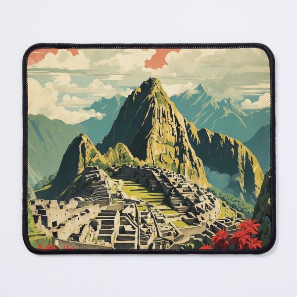 Item preview, Macchu Picchu Peru Vintage Poster Tourism 2 designed and sold by TravelersGems.