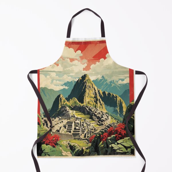 Item preview, Macchu Picchu Peru Vintage Poster Tourism 2 designed and sold by TravelersGems.