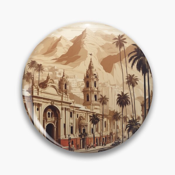 Item preview, Lima Peru Vintage Poster Tourism designed and sold by TravelersGems.