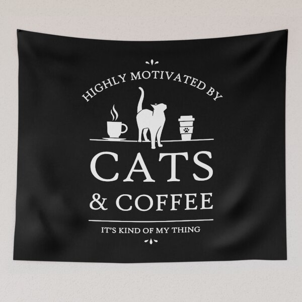 Item preview, Highly Motivated by Cats and Coffee designed and sold by RycoTokyo81.