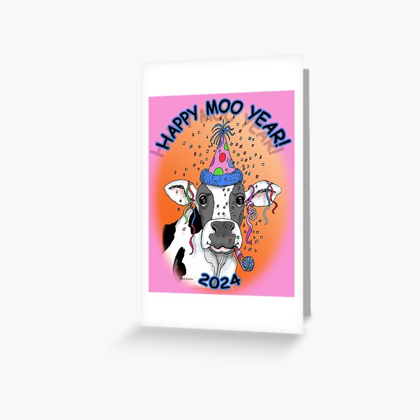 Item preview, Happy Moo Year designed and sold by Linda Maliuana.