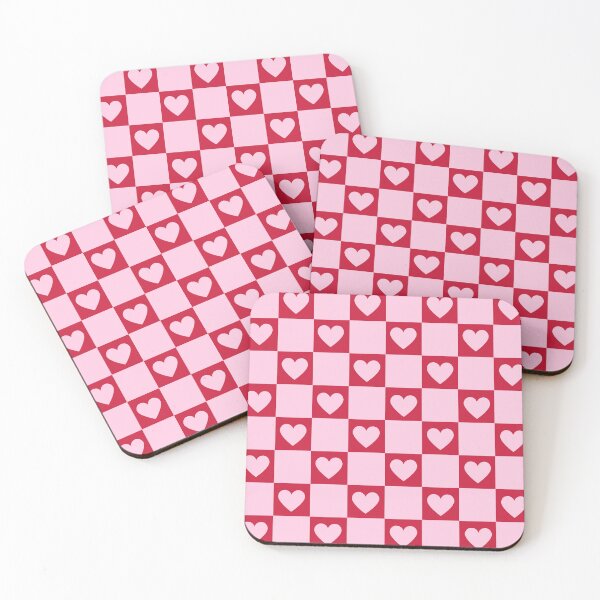 Item preview, Hearts Checkers Red adn Pink designed and sold by skpersephone.