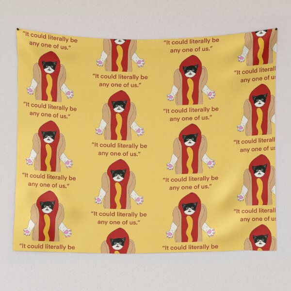 Item preview, Weiner hall cat " it could literally be anyone of us " designed and sold by Tyladurden.