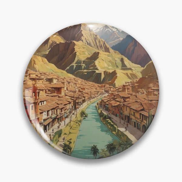 Item preview, Cusco Peru Vintage Poster Tourism 2 designed and sold by TravelersGems.