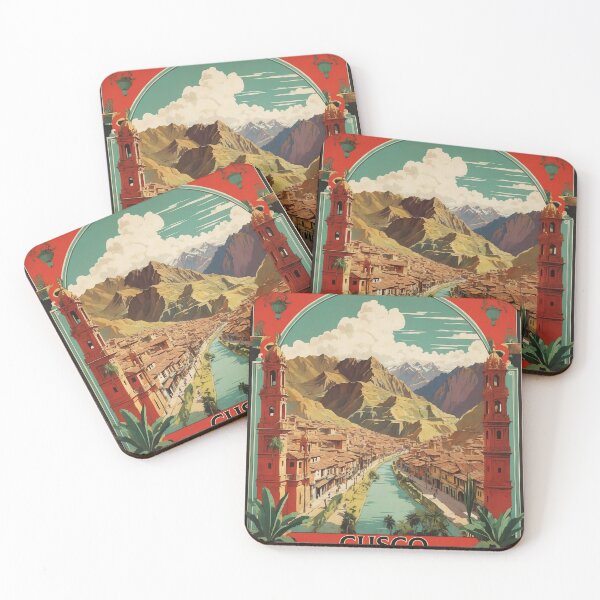 Item preview, Cusco Peru Vintage Poster Tourism 2 designed and sold by TravelersGems.