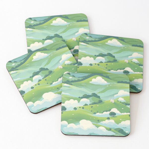Item preview, Cute Hillside Meadow #1     designed and sold by CareToCanvas.