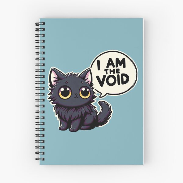 Item preview, I Am The Void - Cute Black Cat designed and sold by ZenEverAI.