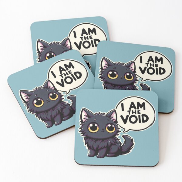 Item preview, I Am The Void - Cute Black Cat designed and sold by ZenEverAI.