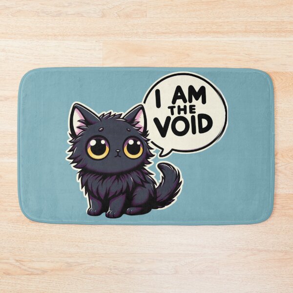Item preview, I Am The Void - Cute Black Cat designed and sold by ZenEverAI.