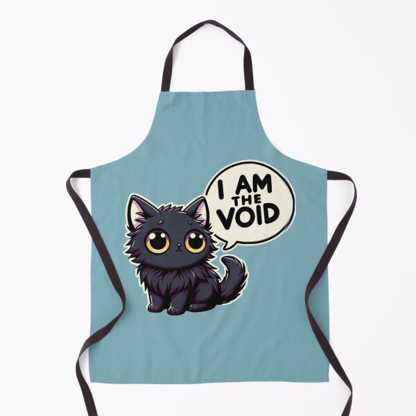 Item preview, I Am The Void - Cute Black Cat designed and sold by ZenEverAI.