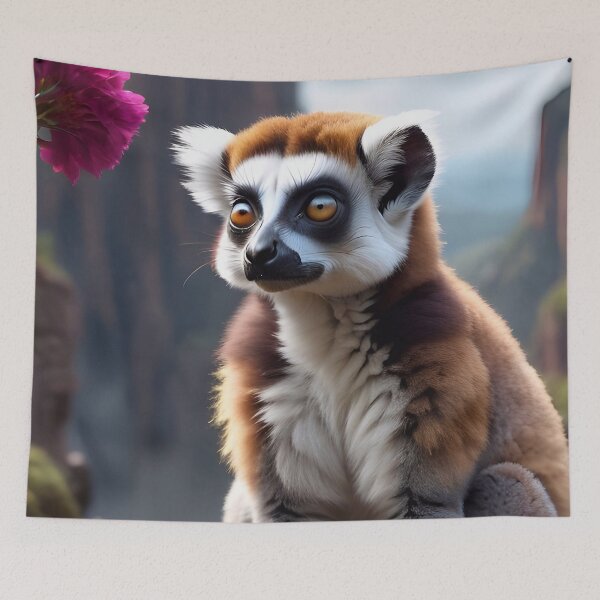 Item preview, Cute Lemur Monkey On A Rock designed and sold by TheArtOfPat.