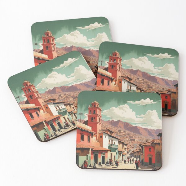 Item preview, Cusco Peru Vintage Poster Tourism 3 designed and sold by TravelersGems.