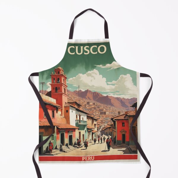 Item preview, Cusco Peru Vintage Poster Tourism 3 designed and sold by TravelersGems.