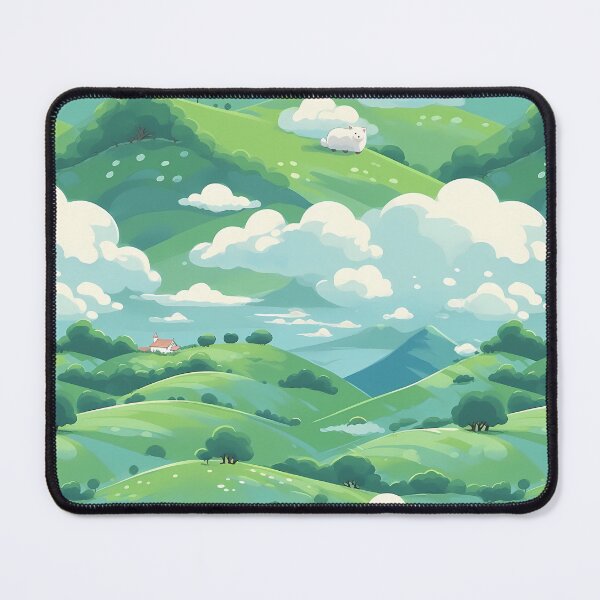 Item preview, Cute Hillside Meadow #2 designed and sold by CareToCanvas.