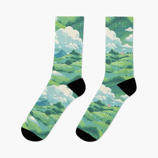 Item preview, Cute Hillside Meadow #2 designed and sold by CareToCanvas.