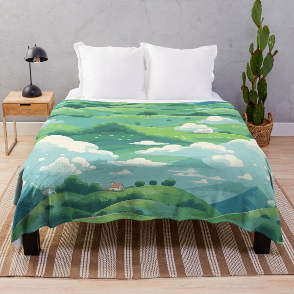 Item preview, Cute Hillside Meadow #2 designed and sold by CareToCanvas.