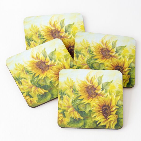Item preview, Vibrant Sunflowers painting designed and sold by clon-dot-net.