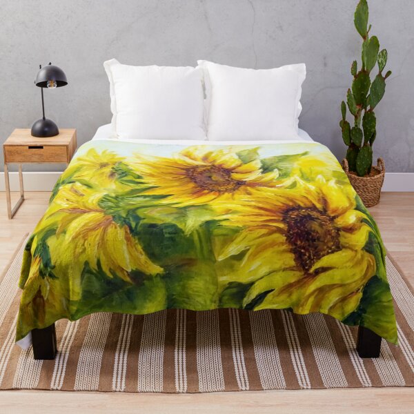 Item preview, Vibrant Sunflowers painting designed and sold by clon-dot-net.