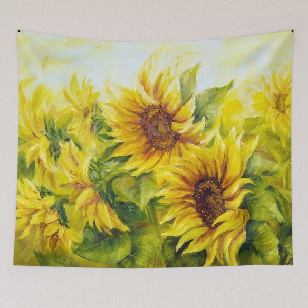 Item preview, Vibrant Sunflowers painting designed and sold by clon-dot-net.