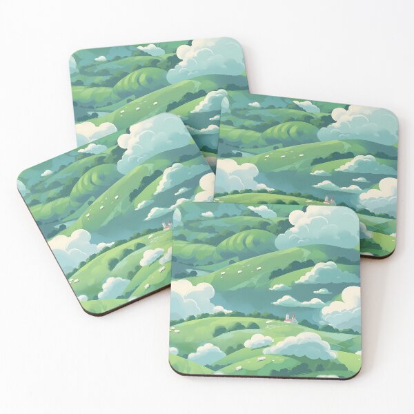Item preview, Cute Hillside Meadow #3 designed and sold by CareToCanvas.