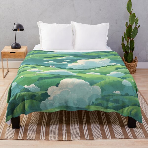 Item preview, Cute Hillside Meadow #3 designed and sold by CareToCanvas.