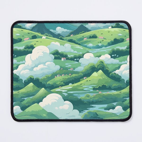 Item preview, Cute Hillside Meadow #4 designed and sold by CareToCanvas.