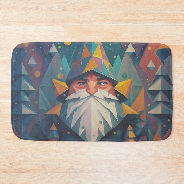 Item preview, Abstract Winter Pastel Geometric Gnome designed and sold by DragonRealms.