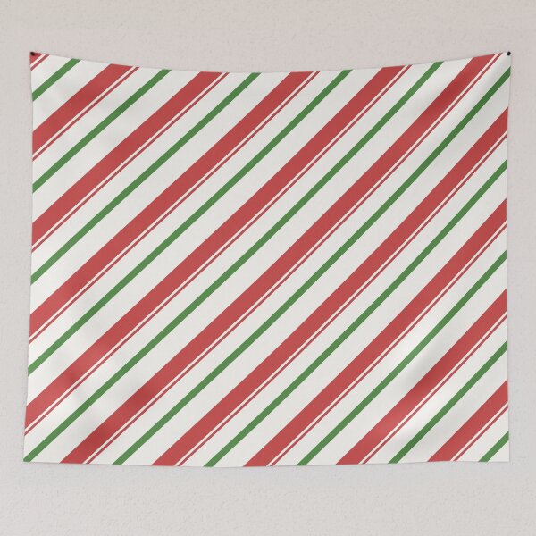 Item preview, Ugliest 1980s Merry Xmas peppermint stick red green Christmas Candy Cane  designed and sold by LEILA ART SPACE.