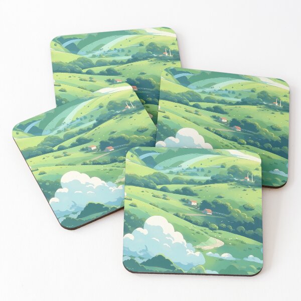 Item preview, Cute Hillside Meadow #5 designed and sold by CareToCanvas.
