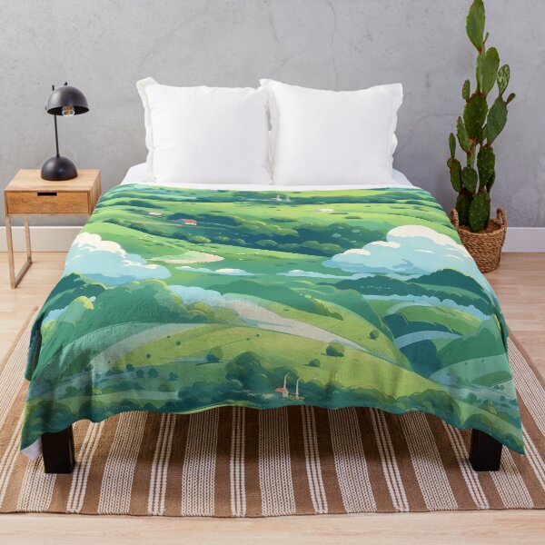 Item preview, Cute Hillside Meadow #5 designed and sold by CareToCanvas.
