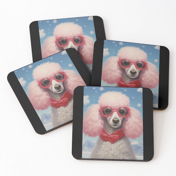 Item preview, Poodle With Pink Glasses designed and sold by GageStore.